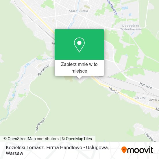 Mapa Kozielski Tomasz. Firma Handlowo - Usługowa