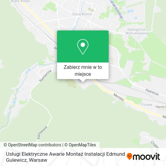 Mapa Usługi Elektryczne Awarie Montaż Instalacji Edmund Gulewicz