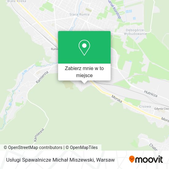 Mapa Usługi Spawalnicze Michał Miszewski