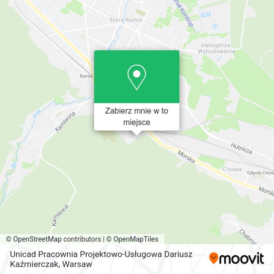 Mapa Unicad Pracownia Projektowo-Usługowa Dariusz Kaźmierczak