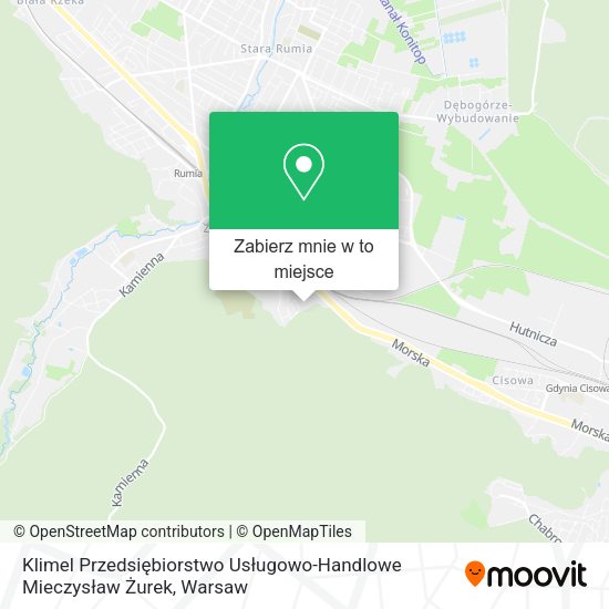 Mapa Klimel Przedsiębiorstwo Usługowo-Handlowe Mieczysław Żurek