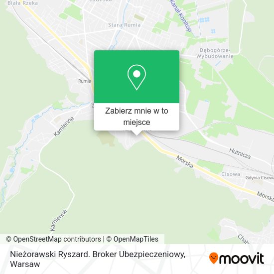 Mapa Nieżorawski Ryszard. Broker Ubezpieczeniowy