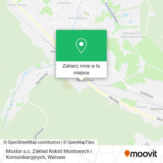 Mapa Mostor s.c. Zakład Robót Mostowych i Komunikacyjnych