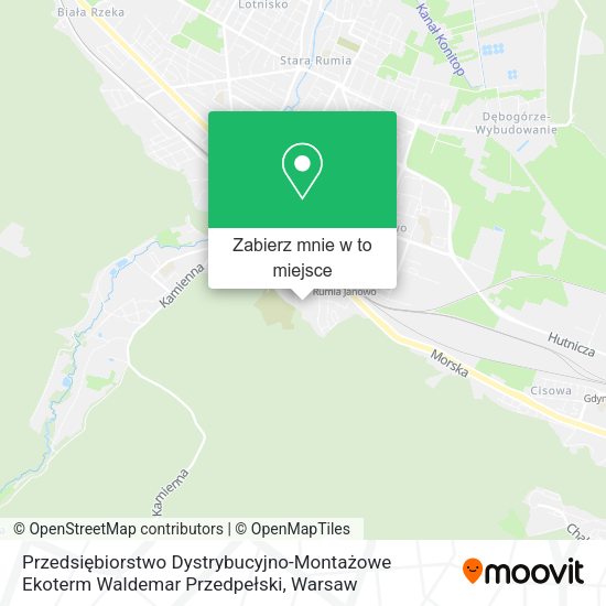 Mapa Przedsiębiorstwo Dystrybucyjno-Montażowe Ekoterm Waldemar Przedpełski