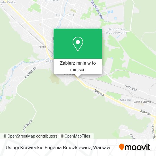 Mapa Uslugi Krawieckie Eugenia Bruszkiewicz