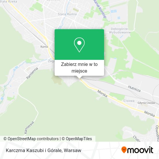 Mapa Karczma Kaszubi i Górale