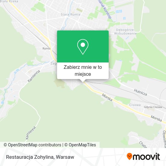 Mapa Restauracja Zohylina