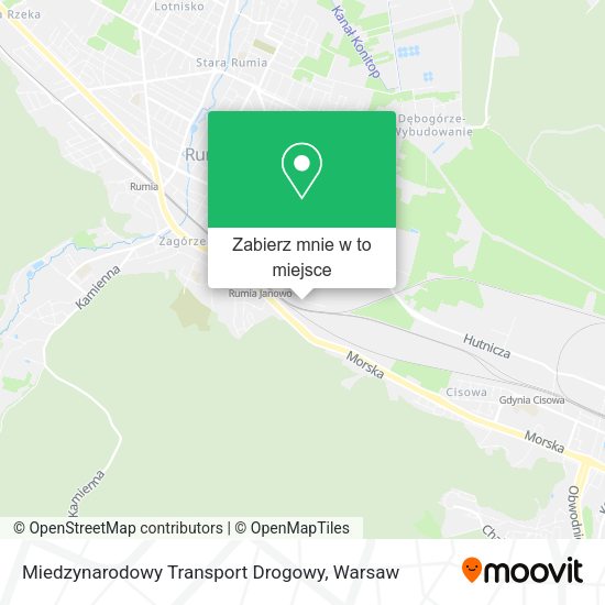 Mapa Miedzynarodowy Transport Drogowy