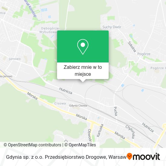 Mapa Gdynia sp. z o.o. Przedsiębiorstwo Drogowe