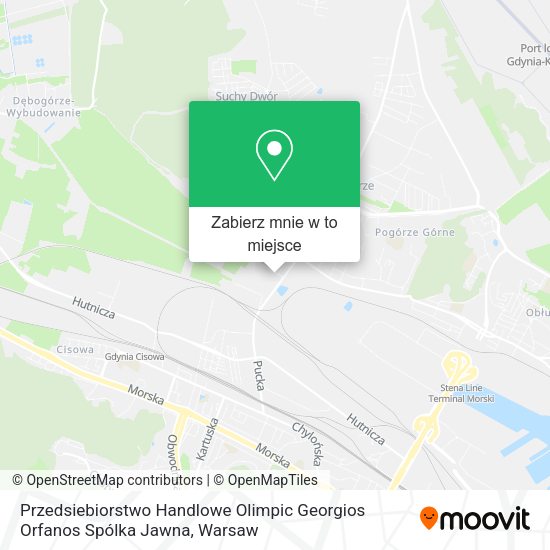 Mapa Przedsiebiorstwo Handlowe Olimpic Georgios Orfanos Spólka Jawna