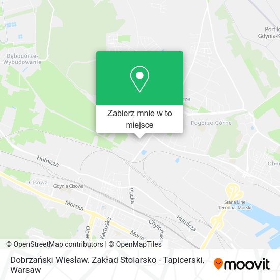 Mapa Dobrzański Wiesław. Zakład Stolarsko - Tapicerski