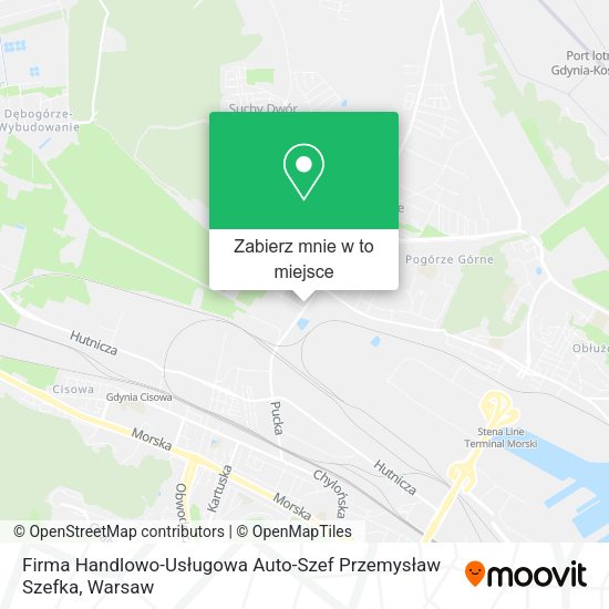 Mapa Firma Handlowo-Usługowa Auto-Szef Przemysław Szefka