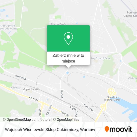 Mapa Wojciech Wiśniewski Sklep Cukierniczy