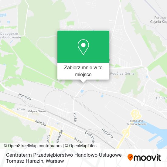 Mapa Centraterm Przedsiębiorstwo Handlowo-Usługowe Tomasz Harazin