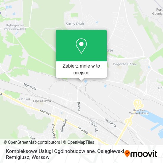 Mapa Kompleksowe Usługi Ogólnobudowlane. Osięglewski Remigiusz