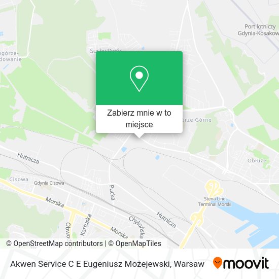 Mapa Akwen Service C E Eugeniusz Możejewski