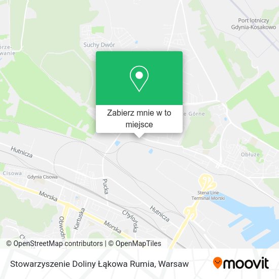 Mapa Stowarzyszenie Doliny Łąkowa Rumia