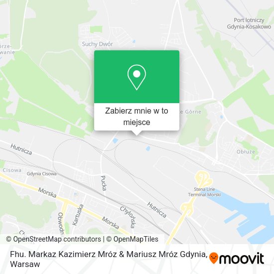 Mapa Fhu. Markaz Kazimierz Mróz & Mariusz Mróz Gdynia