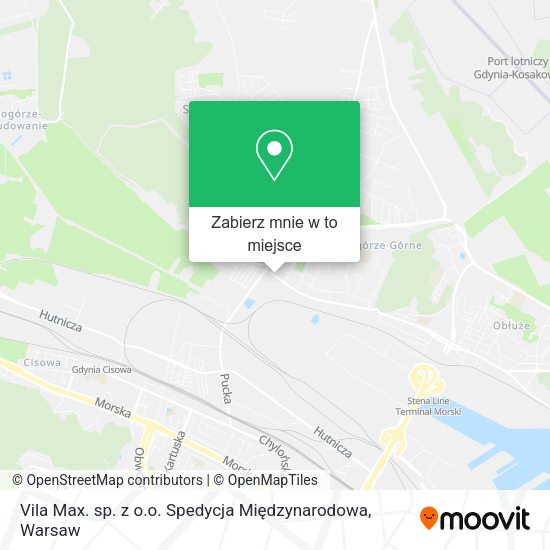 Mapa Vila Max. sp. z o.o. Spedycja Międzynarodowa