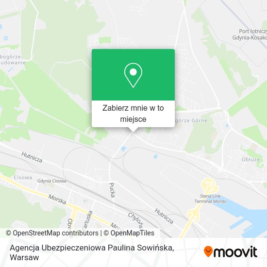 Mapa Agencja Ubezpieczeniowa Paulina Sowińska