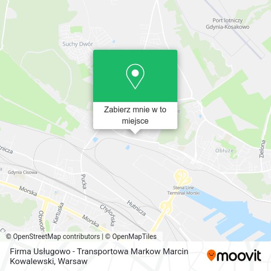 Mapa Firma Usługowo - Transportowa Markow Marcin Kowalewski