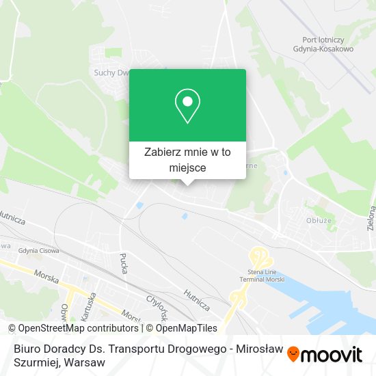 Mapa Biuro Doradcy Ds. Transportu Drogowego - Mirosław Szurmiej