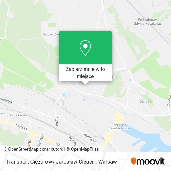 Mapa Transport Ciężarowy Jarosław Ciegert