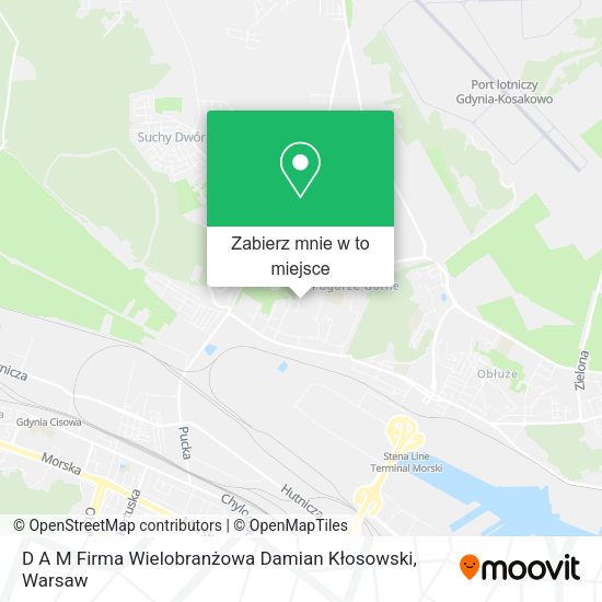 Mapa D A M Firma Wielobranżowa Damian Kłosowski