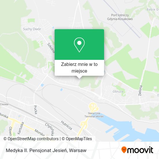 Mapa Medyka II. Pensjonat Jesień