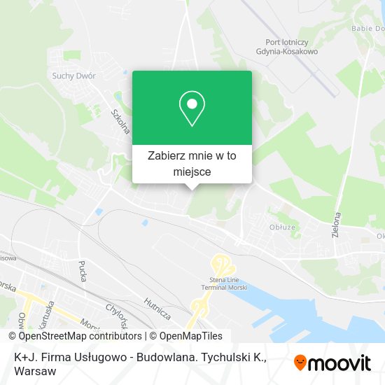 Mapa K+J. Firma Usługowo - Budowlana. Tychulski K.