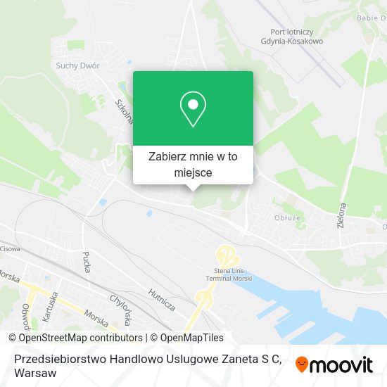 Mapa Przedsiebiorstwo Handlowo Uslugowe Zaneta S C