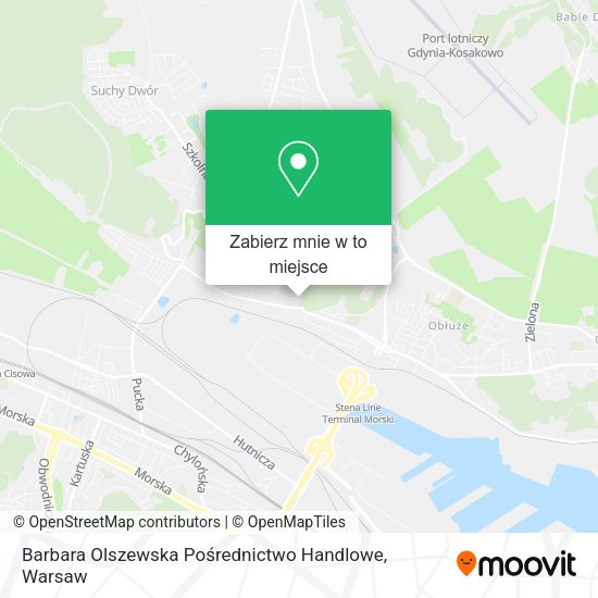 Mapa Barbara Olszewska Pośrednictwo Handlowe