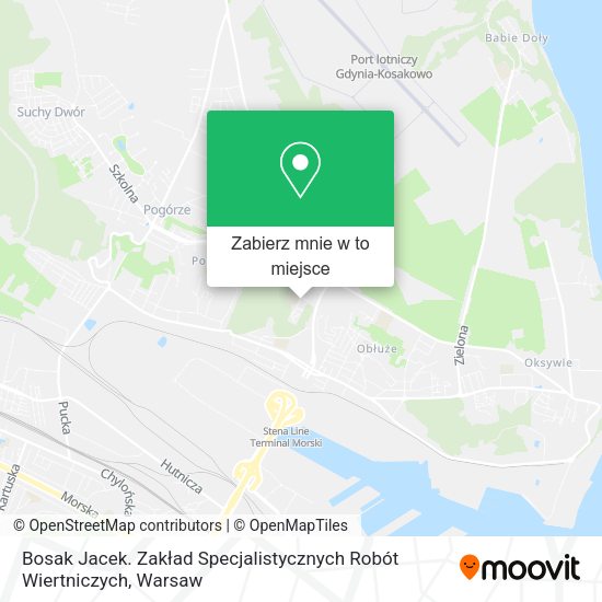 Mapa Bosak Jacek. Zakład Specjalistycznych Robót Wiertniczych