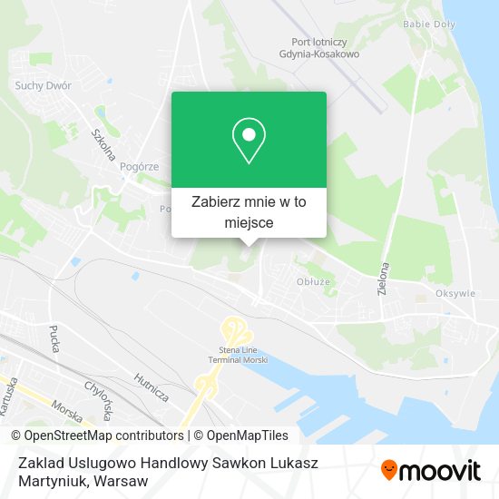 Mapa Zaklad Uslugowo Handlowy Sawkon Lukasz Martyniuk