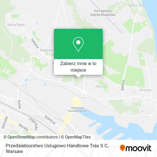 Mapa Przedsiebiorstwo Uslugowo Handlowe Trax S C