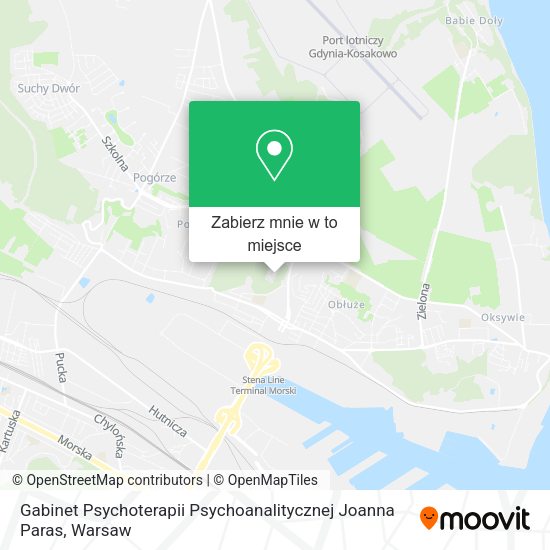 Mapa Gabinet Psychoterapii Psychoanalitycznej Joanna Paras