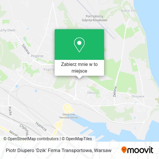 Mapa Piotr Diupero 'Dzik' Firma Transportowa