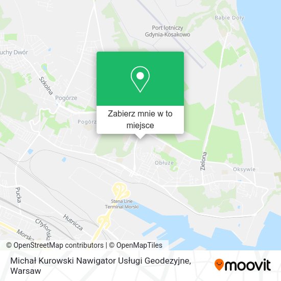 Mapa Michał Kurowski Nawigator Usługi Geodezyjne