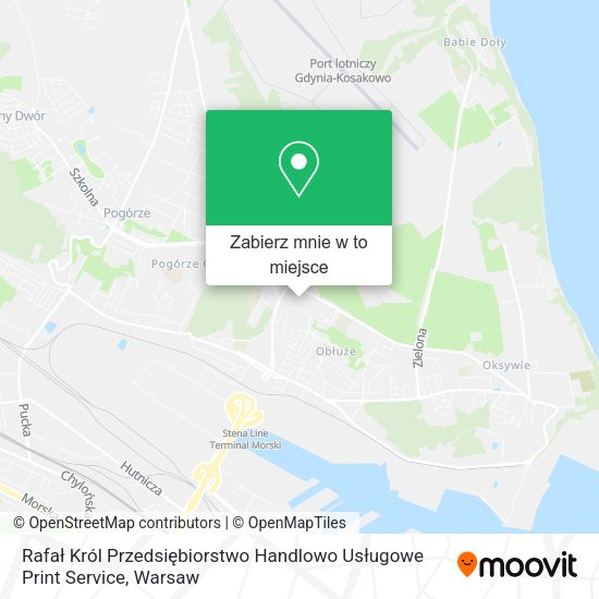 Mapa Rafał Król Przedsiębiorstwo Handlowo Usługowe Print Service