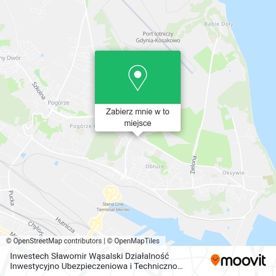 Mapa Inwestech Sławomir Wąsalski Działalność Inwestycyjno Ubezpieczeniowa i Techniczno Handlowa