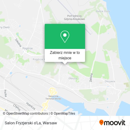 Mapa Salon Fryzjerski o'La