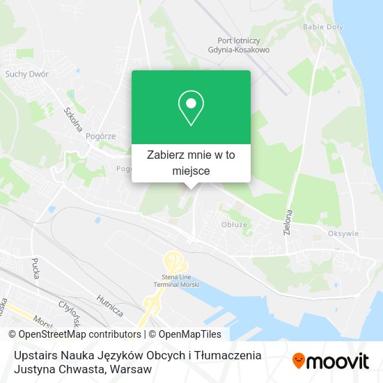 Mapa Upstairs Nauka Języków Obcych i Tłumaczenia Justyna Chwasta