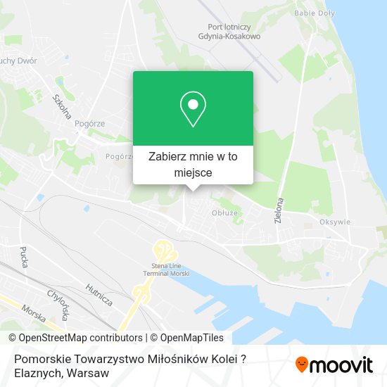 Mapa Pomorskie Towarzystwo Miłośników Kolei ?Elaznych