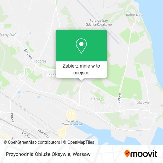 Mapa Przychodnia Obłuże Oksywie