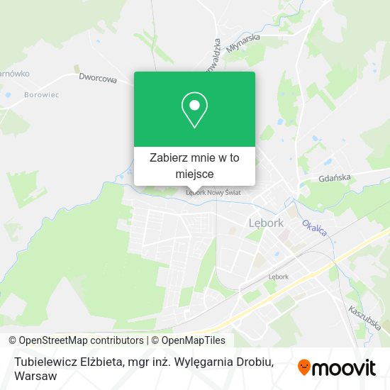 Mapa Tubielewicz Elżbieta, mgr inż. Wylęgarnia Drobiu