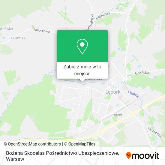 Mapa Bożena Skocelas Pośrednictwo Ubezpieczeniowe