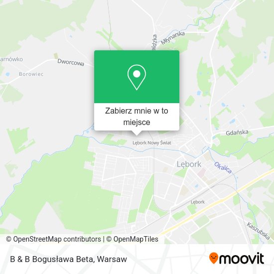 Mapa B & B Bogusława Beta