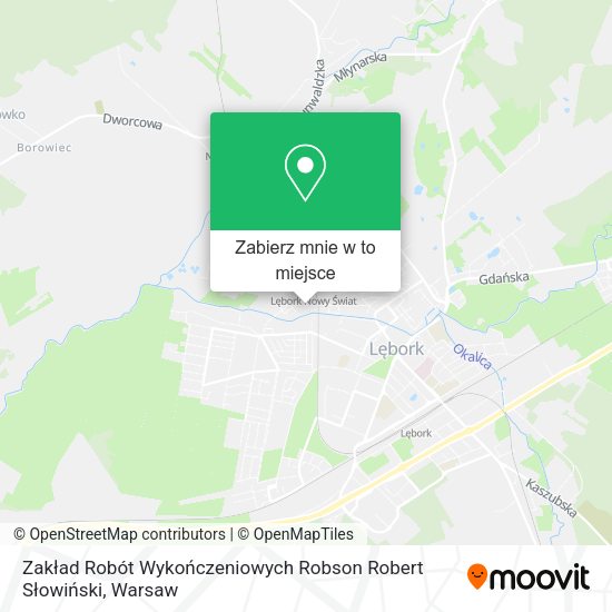 Mapa Zakład Robót Wykończeniowych Robson Robert Słowiński