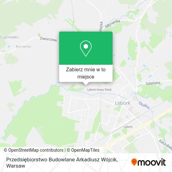 Mapa Przedsiębiorstwo Budowlane Arkadiusz Wójcik