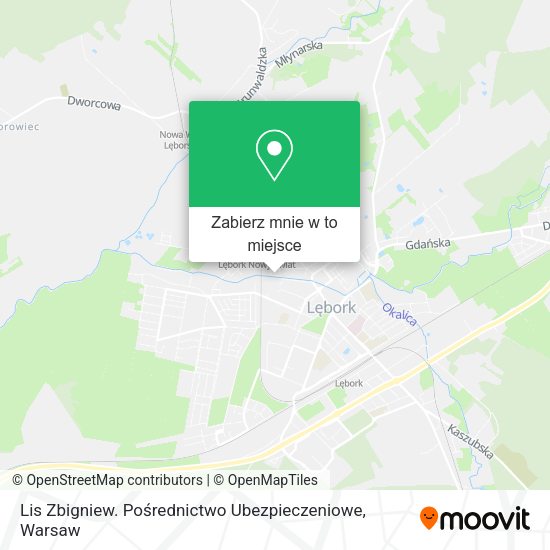 Mapa Lis Zbigniew. Pośrednictwo Ubezpieczeniowe